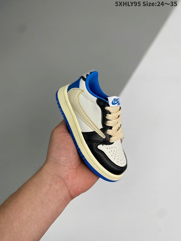 KIDS shoes Low Travis Scott x Air Jordan 1 Low AJ1 Reverse Swoosh Low Prime Asia logo
