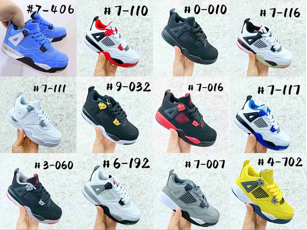KIDS Air Jordan 4 Retro 4AJ4 Mid Rétro Casual Sport Chaussure Basketball