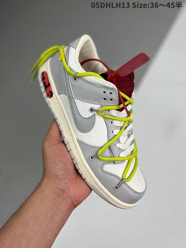 leather with Canvas VIRGIL ABLOH Off-White x SB Dunk Low Lot