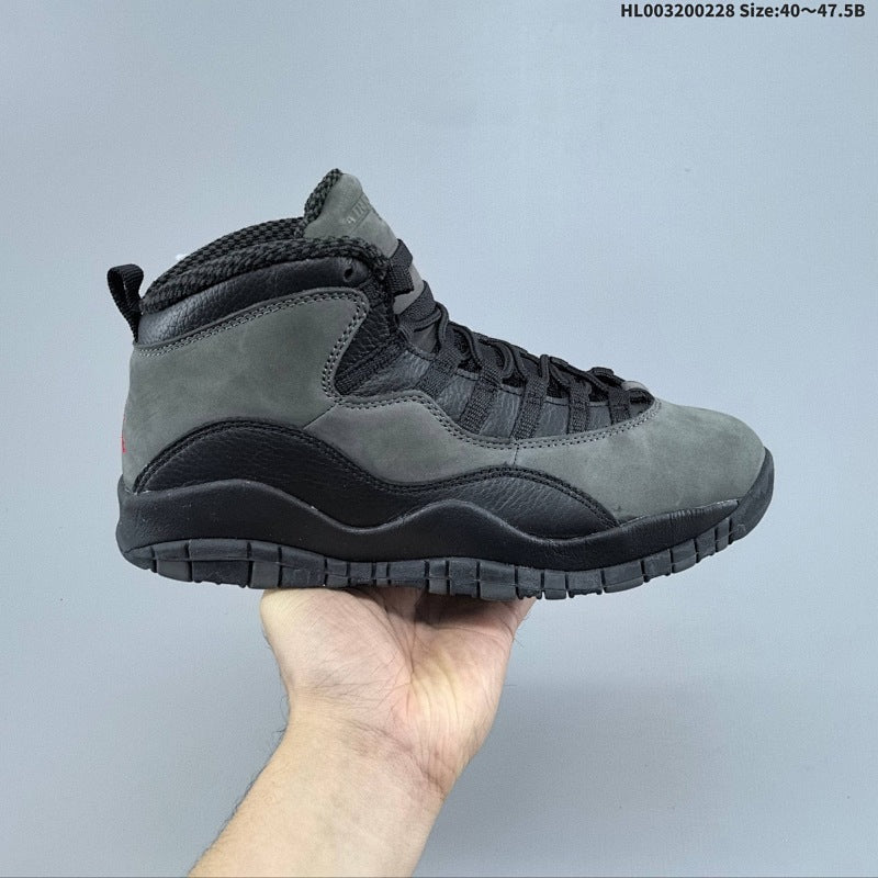 Top-grain cowhide Air Jordan 10 Retro "Shadow" High HJ6779-001