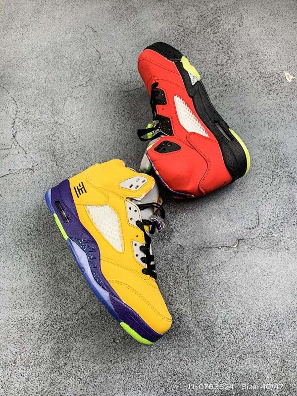 AIR JORDAN 5 RETRO High 5 AJ5 Antidérapant Confort Sport Chaussure Basketball #11-0763524 Size: