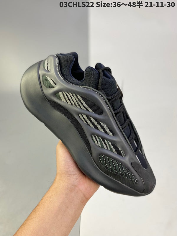 Kanye West x Yeezy 700 V3"Black" Low Rétro Casual Sport
