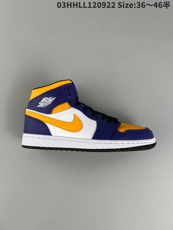 Air Jordan 1 Mid "Lakers" Mid AJ1 1 aj1 1