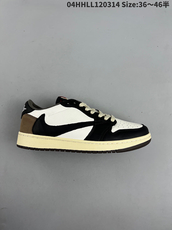 Travis Scott x Air Jordan 1 Low “Dark Mocha” Low Reverse Swoosh 36-46