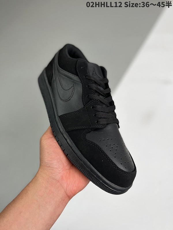 Air Jordan 1 Low “Triple Black” Low 553558-056 553560-056 0
