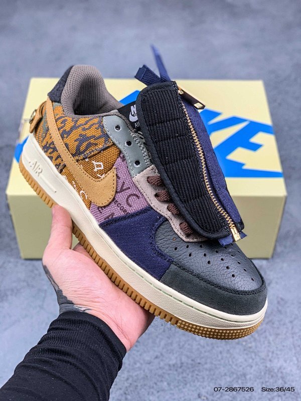 #Travis Scott x Air Force 1 Low Collaboration Classique Air Force 1 Low