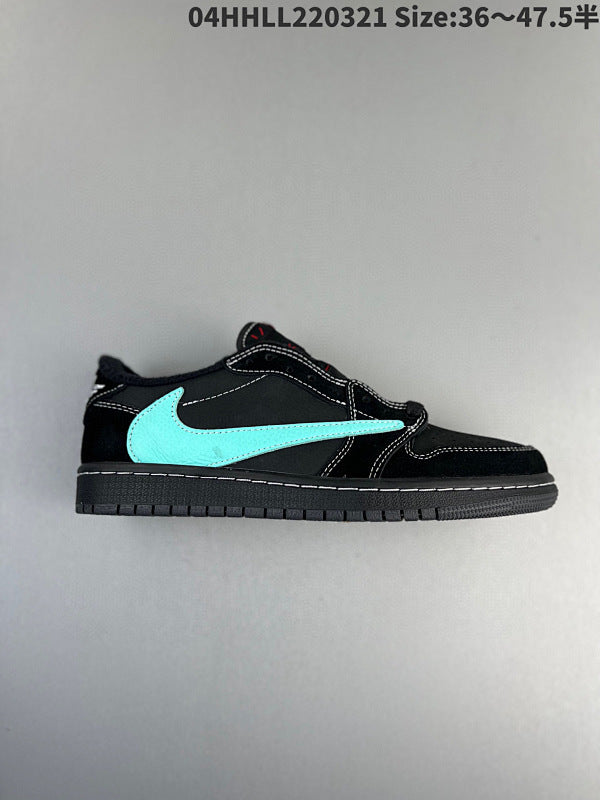REAL LEATHER Tiffany x Travis Scott x Air Jordan 1 Low OG Low