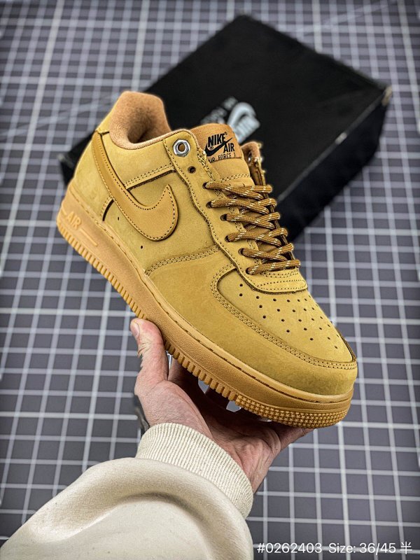 Air Force 1 Low 07 LV8"Wheat / Flax" Classique Polyvalent Casual Sport Chaussure Skateboard
