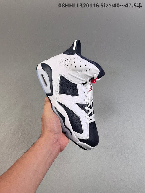 Real leahter with half size Air Jordan 6 Retro "Olympic" High AJ6 6 CT8529-164
