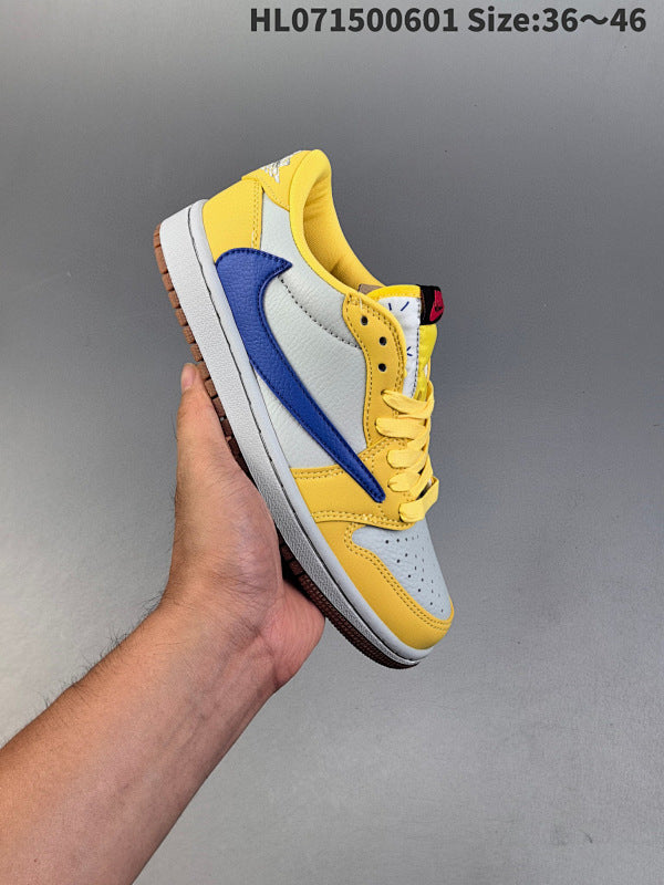 Travis Scott x Air Jordan 1 Low "Canary" Low DZ4137-700