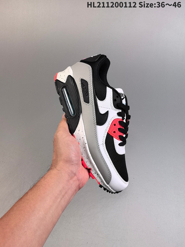 Air Max 90 Série Low Rétro Polyvalent Casual Sport :FB9658-001