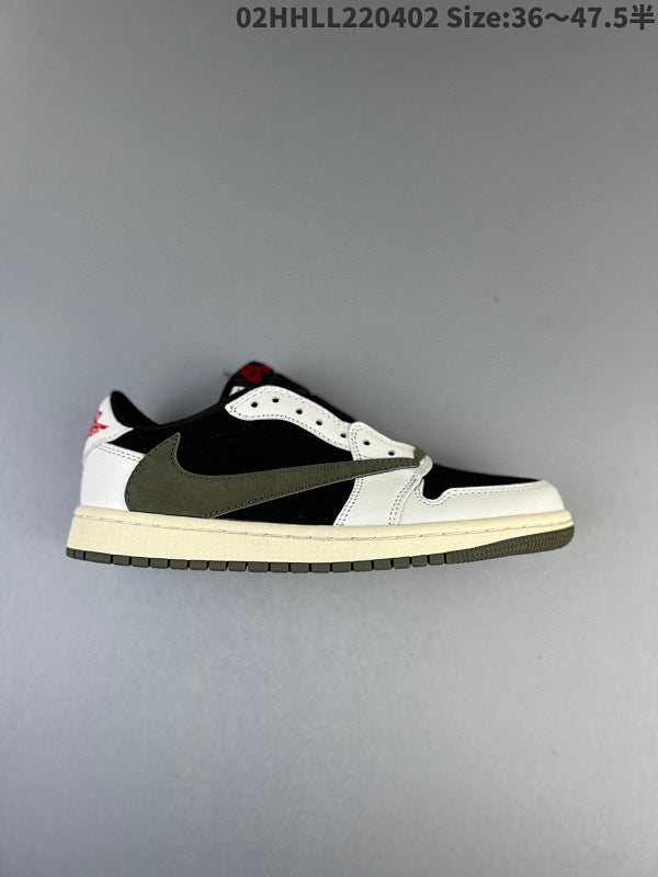 Travis Scott X Air Jordan 1 Low "Sail Black" Low Reverse Swoosh