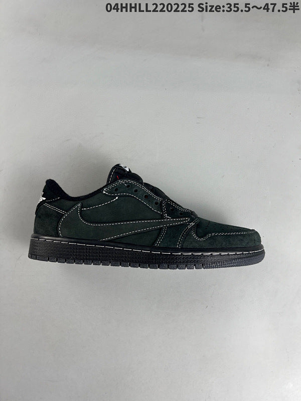 real leather OG quality Travis Scott x Air Jordan 1 Low OG “Black Phantom" Low