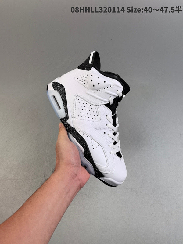 Real leahter with half size Air Jordan 6 Retro "Reverse Oreo" High CT8529-112