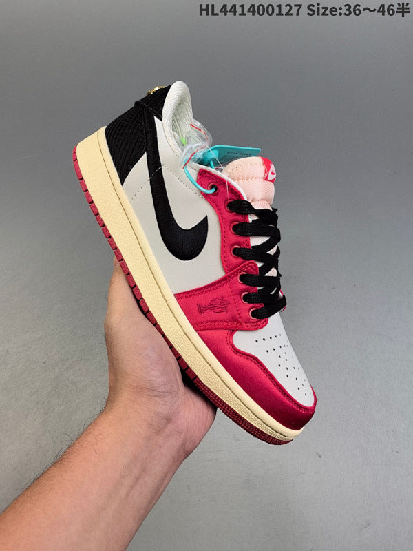 Trophy Room x Air Jordan 1 Low OG Full Packaging Revealed FN0432-100 size: