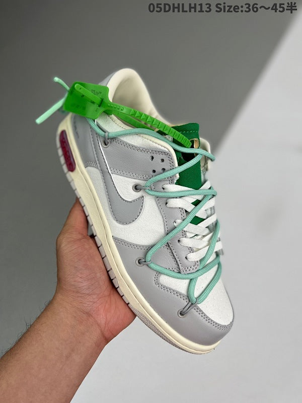 leather with Canvas VIRGIL ABLOH Off-White x SB Dunk Low Lot
