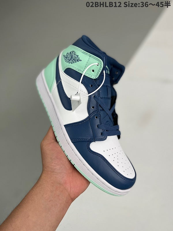 Air Jordan 1 Mid "Blue Mint" Mid AJ1 1 554724-413 554725-413