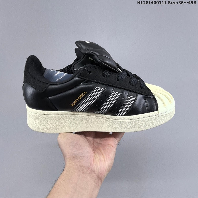 Originals Superstar”Black/White“ Classique Série Shell Toe Low Polyvalent KJ6976